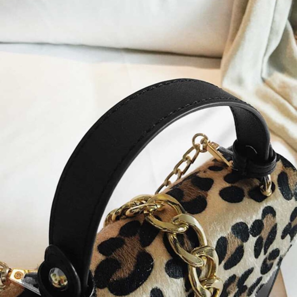NWT Leopard Print Satchel Bag - Picture 3 of 6